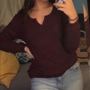 Forever 21 maroon long sleeve